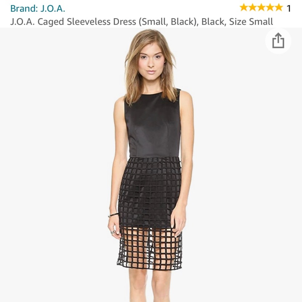 J.O.A Caged Sleeveless Black Dress, little black dress